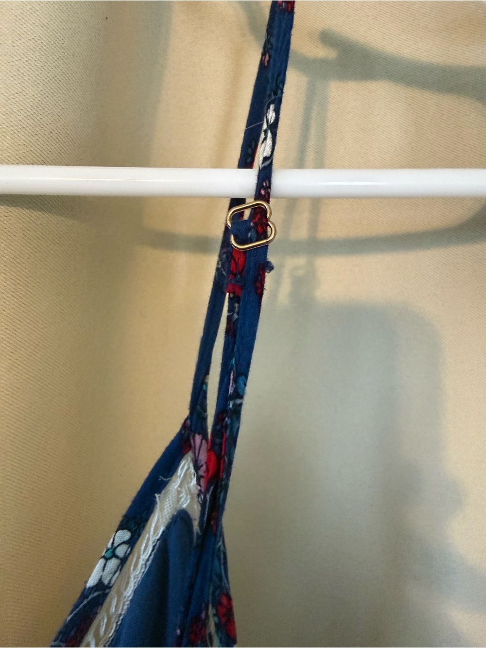 Lulu's Blue Floral Slip Midi Dress with Delicate Floral Accents - Picture 11 of 12